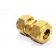 Brass Equal Union Olive Couplings Straight Compression Ferrule Fitting